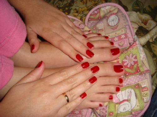 Manicure & Pedicure - Com pintura simples